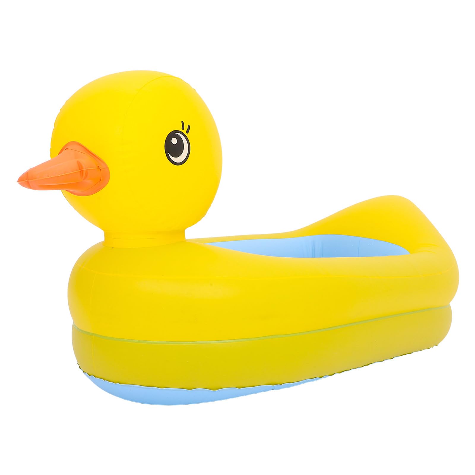 SOIMISS Bañera Inflable Portátil Diseño Ergonómico para Bebés y Recién Nacidos de Pato Amarillo en Pvc, Cómoda y Adecuada para Uso en Casa y Viajes