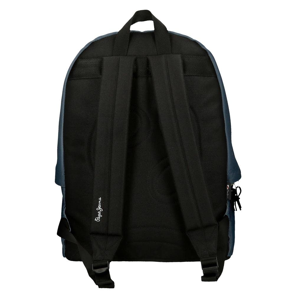 Pepe Jeans Aris Sac à dos pour ordinateur portable, double compartiment, 15,6 pouces, différentes couleurs, 31 x 44 x 17,5 cm, sac à dos d'école en polyester par Joumma Bags