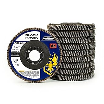 BHA 4.5" x7/8" T29 High Density Zirconia Flap Discs, 36 Grit - 10 Pack