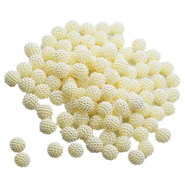 SNAPPSY 2x100pcs Bayberry Beads Round Loose Spacer Bead for Jewelry Making 12mm-picture-38