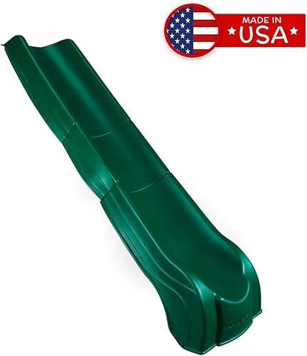 Miniatura 3 de Swing-N-Slide NE 4699-T Super Summit Slide - Tobogán de plástico de 3 piezas para columpio de 5 pies de altura, color verde