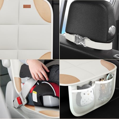 Image of SMART ELF 2 Pack in Gift Box Car Seat Protector (Beige Brown)