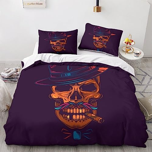 Ensemble de literie gothique housse de couette 200x200 microfibre