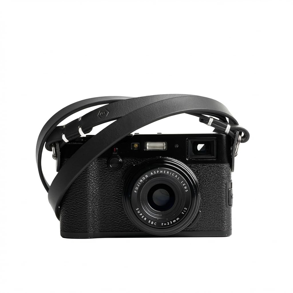 Evergreen Genuine Leather Minimalist Neck Shoulder Slim Camera Strap