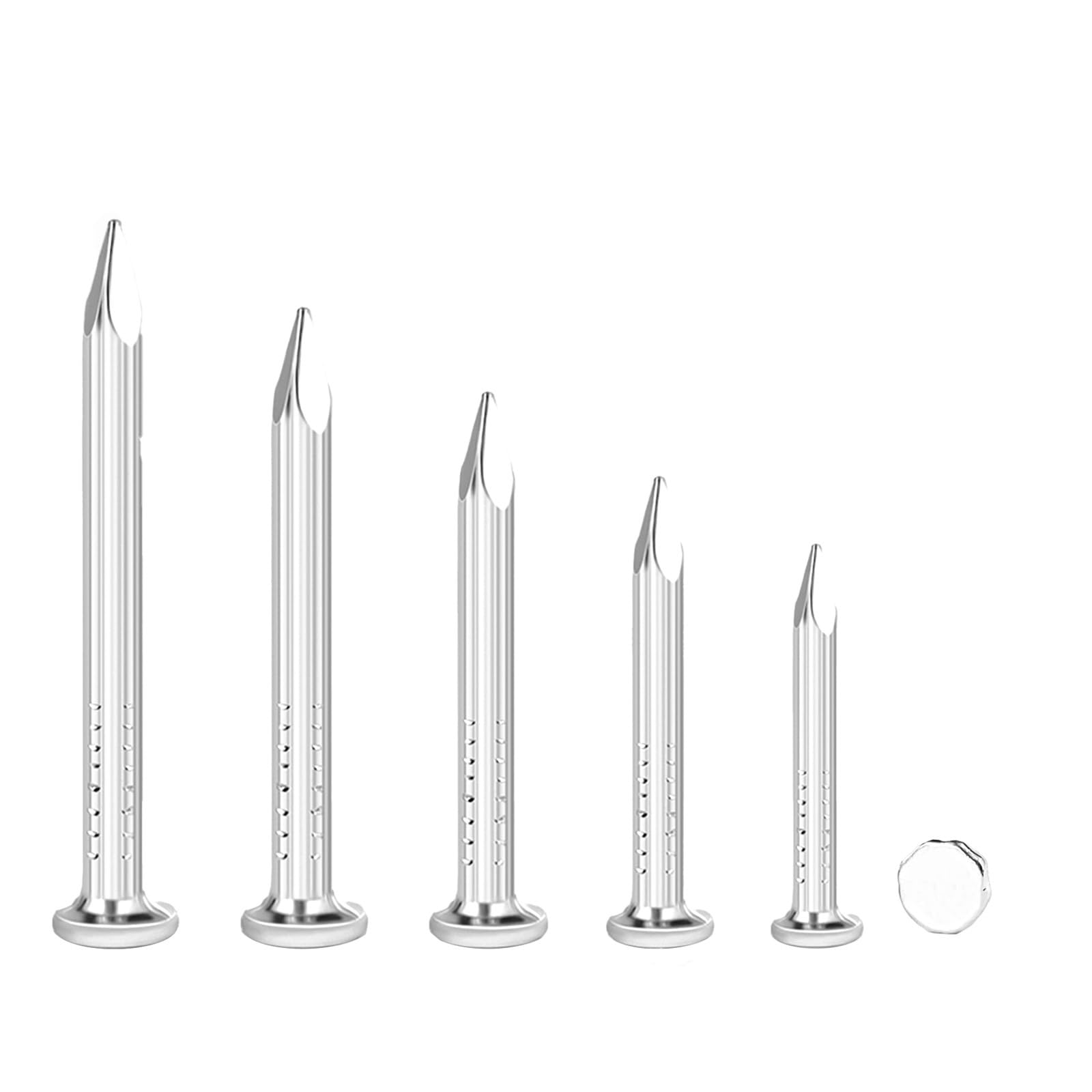 BACSHBY 100 Stück 25 mm Stahlnägel Nägel für Betonwände Nails Verzinkt, Holzarbeiten Ziegelstein Nägel für Bilderrahmen,Universelle Einsatzmöglichkeit im Innen- und Außenbereich