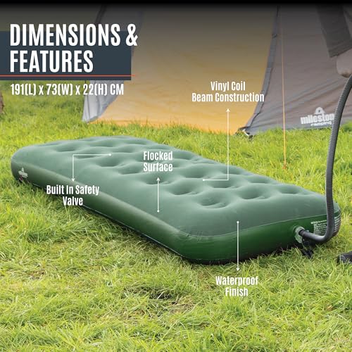 Matelas gonflable simple pour festivals soirées pyjama et camping 88129 - 3