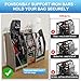 Ponsonbay Golf Bag Storage Organizer for Garage, Premium Wooden 2 Golf Bags Rack with Drawer, Easy Assemble Golf Club Stand/Holder Suitable for Garage Home Simulator and Office