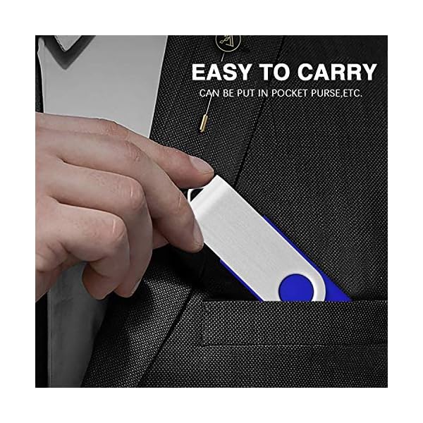 EASTBULL USB-Sticks (4 GB, USB 2.0, 4 GB) Blau, 50 Stück – Bild 3