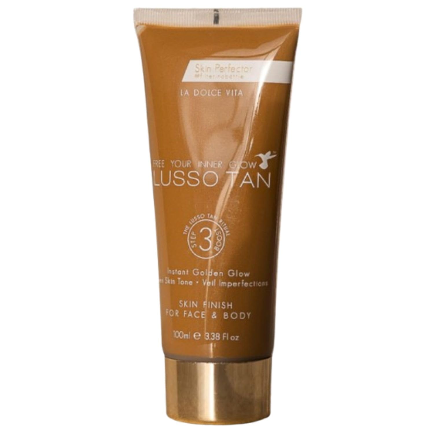 Skin Perfector for Face and Body, 100ml, Organic, Vegan and Cruelty-Free Self-Tan Instant Glow. Covers Blemishes and Instant-drying. Streak-free, flawless finish.