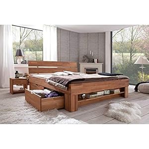 Elfo Futonbed futonbed Granada 180×200 incl. laden kernbeuken geolied NIEUW