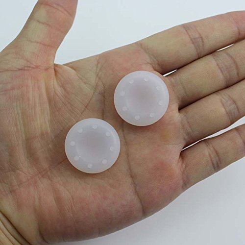 HuaYang 2Pcs Analog Thumb Grip Case Cap for XBox360 Dualshock 3 4 PS 3 Game Controller(White)