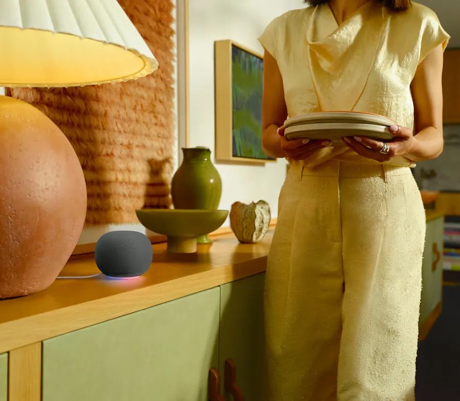 Google - Premium Audio Speaker - 360-Degree Sound (Hazel)