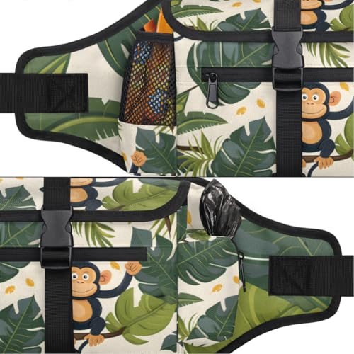 CHdoomuu Bolsas de petisco para cães, cintura estampada com alça ajustável, com cinto para treinamen