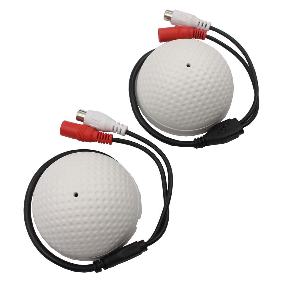 2X Adjustable Sensitivity Wide Range Spy Covert Microphone Fit for CCTV Camera DVR