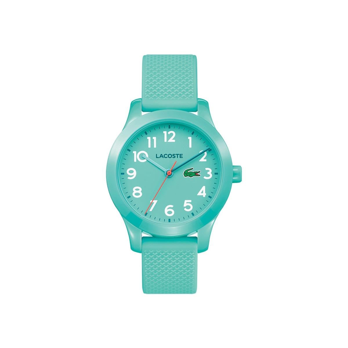 LacosteThree Hand Quartz Movement Watch for Kids LACOSTE.12.12 Kids Collection with Silicone Bracelet