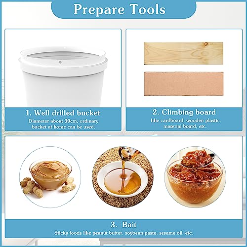 Wanqueen 2 Pack Rolling Log Mouse Trap, Humane Live Mouse Trap Bucket thumb #2