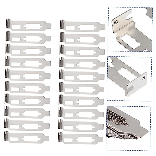 Mikikit 20pcs Placa de Ranura PCI Ventilada para Cubiertas de Ranura PCI para Gabinete de Computadora, Soporte Fácil de Instalar y Deflector de Ventilación miniatura 6