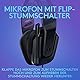 Logitech G335 Kabelgebundenes Gaming-Headset, Flip-to-Mute-Mikrofon, 3,5 mm Audioanschluss, Memory-Schaum-Ohrpolster, Leicht, Kompatibel mit PC, PlayStation, Xbox, Nintendo Switch - Schwarz