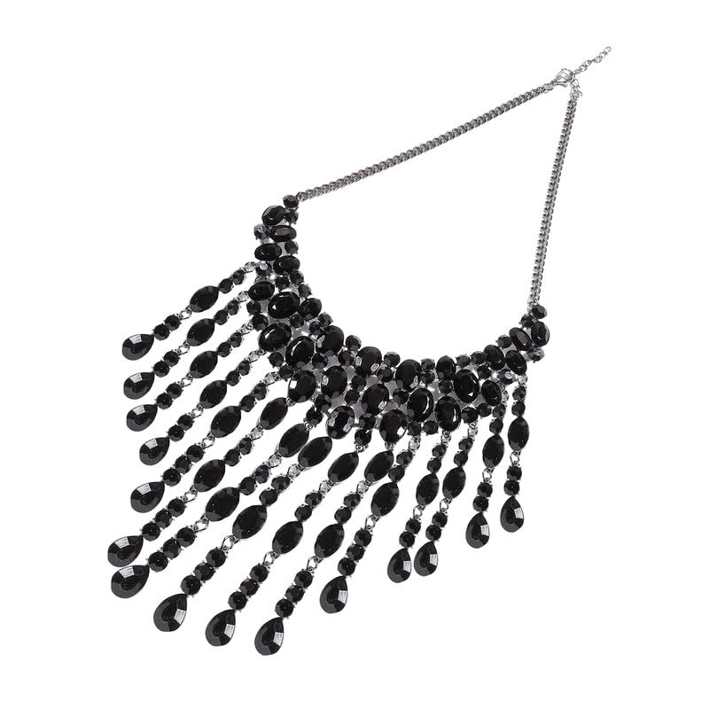 sohi Women's Necklace For Casual Wear | Silver Colour | Alloy Material | Lobster Clasp Closure | Artificial Stones Necklace | Necklace For Woman & Girls (9849)-picture-16