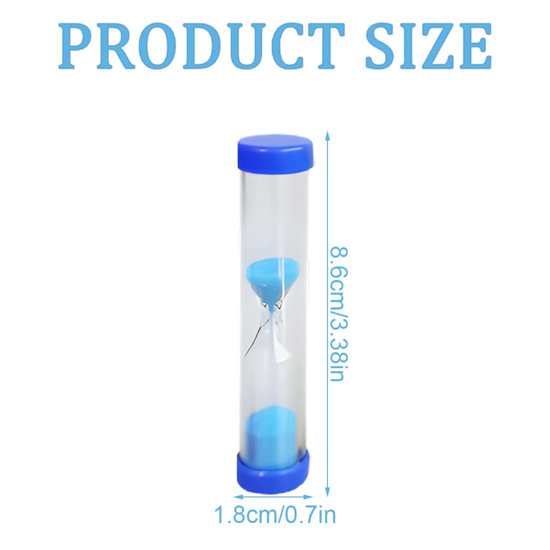 Set 6 Clessidre Colorate - Timer Da 30 Sec, 1, 2, 3, 5, 10 Minuti Per Bambini, Cucina E Gioco - Foto 8