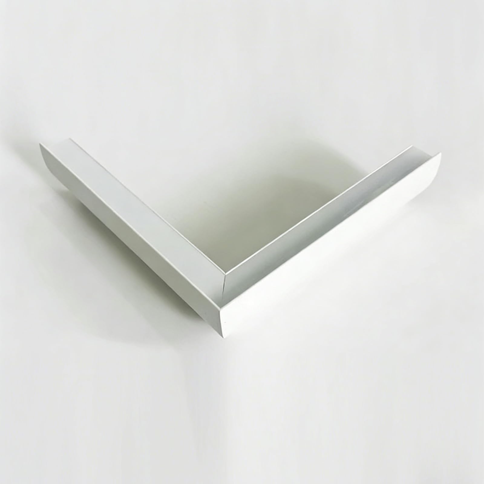 LZMZMQ Hallway Light Trough Aluminum for Indoor Decor, Cuttable Strip Profile for Wall and Ceiling with Milky Diffuser, Ceiling/Wall Led Channel Indirect Lighting(Outer Corner)