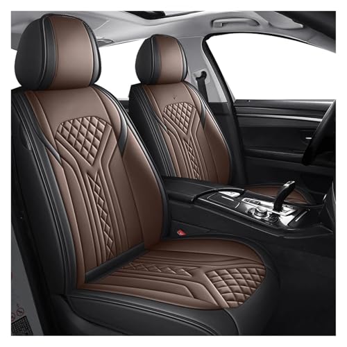 JIIYP Delantero Funda Asiento Fundas De Asiento para Jaguar para XF para I-PCAE para XE para F-Pace Accesorios Interiores(Front Seats-Coffee)