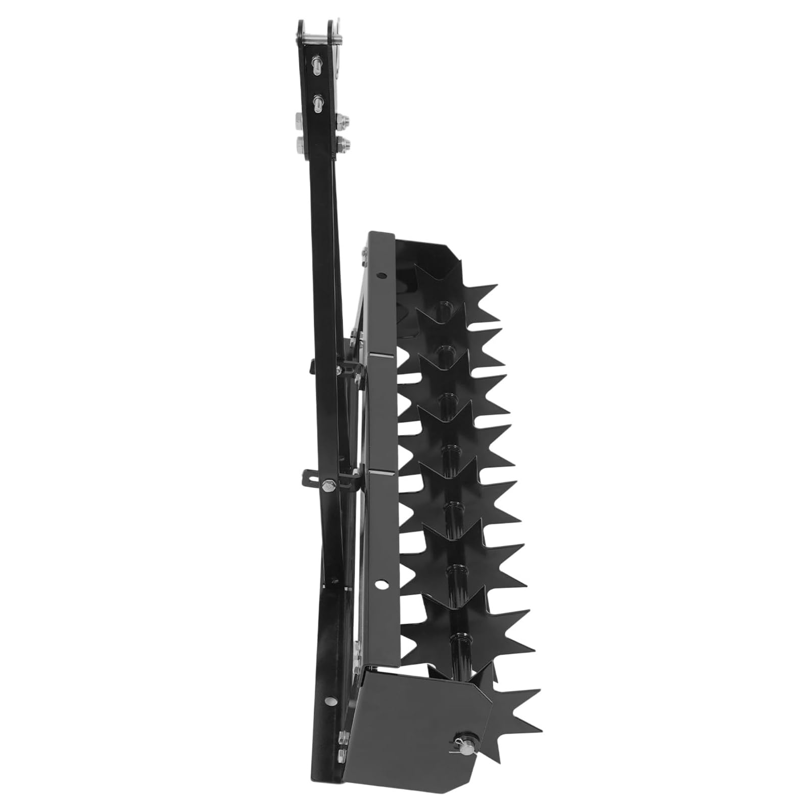 Aireador CéSped Manual 81 CM, Tractor con PúAs PenetracióN Profunda, Aireador PúAs Remolcable, con PúAs Acero Galvanizado Y Barra Remolque Ancha, para Jardines, CéSpedes Y Granjas