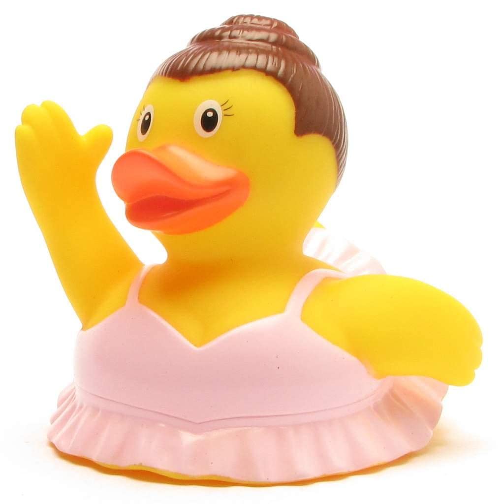Duckshop I Squeaky Ducks Ballerina I Bath Duck I Length: 8 cm