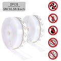 Silicone Seal Strip - 10M/33ft Weather Stripping Door Window Seal - Door Strip Bottom Draft Stopper (25MM, Transparent)
