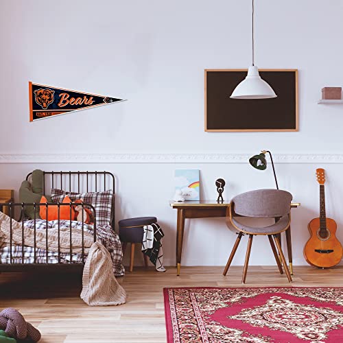 rico industries nfl football classic 1234 x 3034 felt wall dcor pennant - great for homebed roomman cave dcor