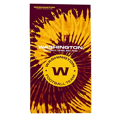 Image of Northwest NFL Washington Football Team Unisex-Adult Beach Towel, 30 inch x 60 inch, Psychedelic