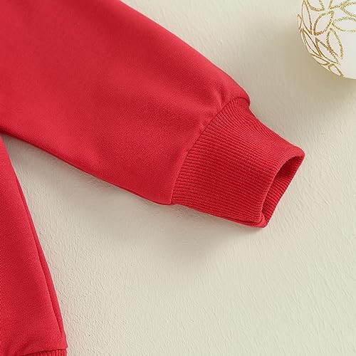Toddler Baby Boys Girls Christmas Outfit Letter Print Long Sleeve Sweatshirt Tops Long Pants Set Fall Clothes4