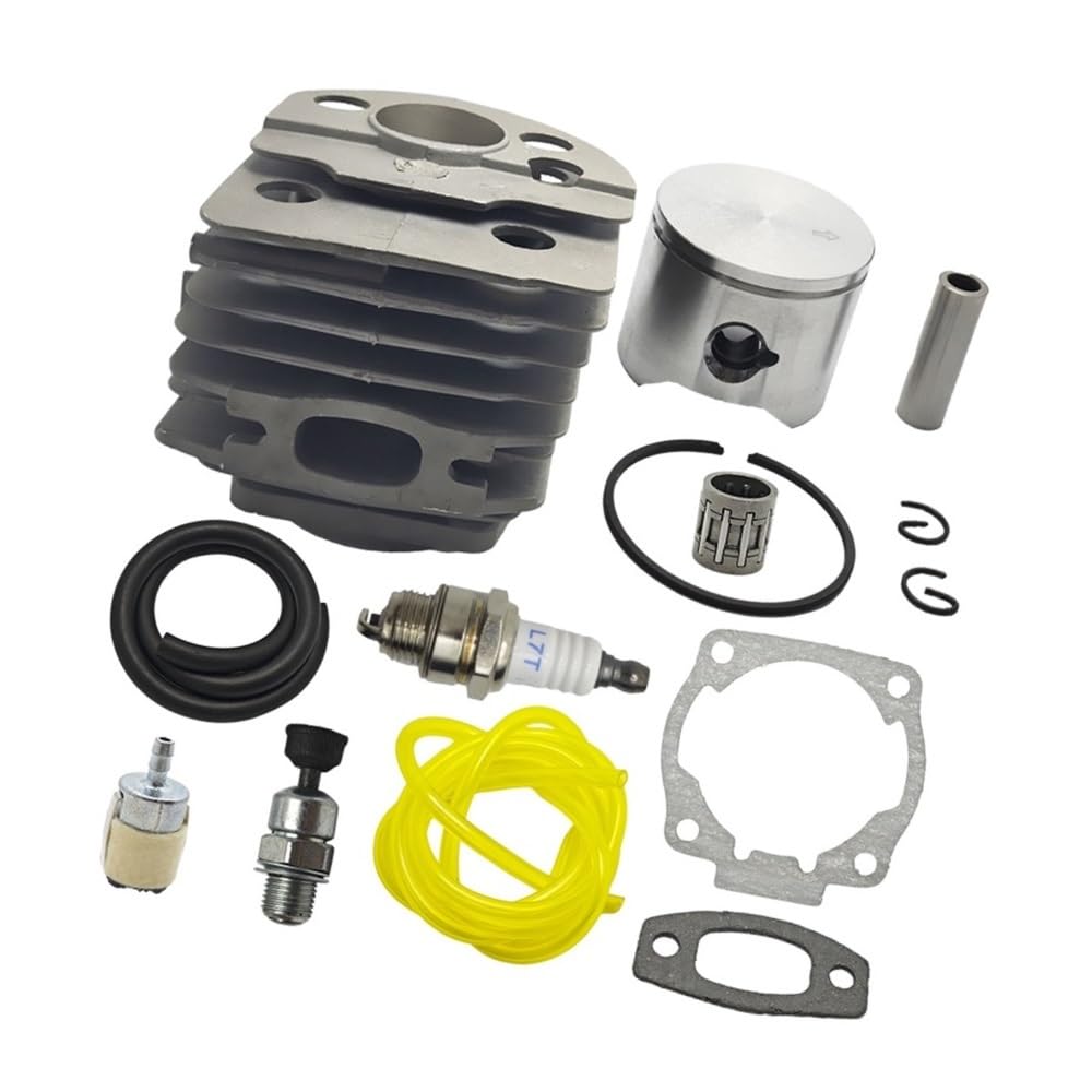 Kit Piston-Cylindre 45 mm pour Tronçonneuse 50 51 55 avec soupape de décompression