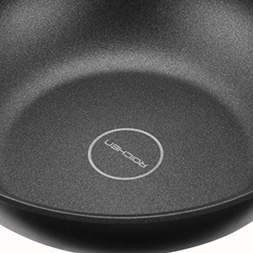 Wok para Indução com Revestimento Antiaderente Roichen Preto 26 cm