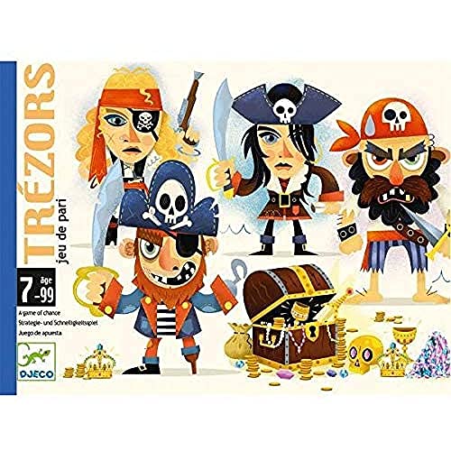 DJECO- Gioco, Giochi Carte Trezors, Multicolore