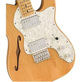 Squier by Fender Classic Vibe 70’s Telecaster Thinline Guitare électrique Érable Naturel - Les Beatles, Paul McCartney, John Lennon, RIngo Starr, George Harrison Squier by Fender Classic Vibe 70's Telecaster Thinline Guitare électrique Érable Naturel – Image 3