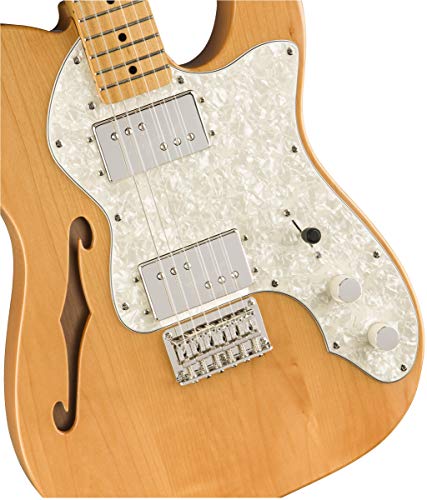 Squier by Fender Classic Vibe 70’s Telecaster Thinline Guitare électrique Érable Naturel - Les Beatles, Paul McCartney, John Lennon, RIngo Starr, George Harrison Squier by Fender Classic Vibe 70's Telecaster Thinline Guitare électrique Érable Naturel – Image 4