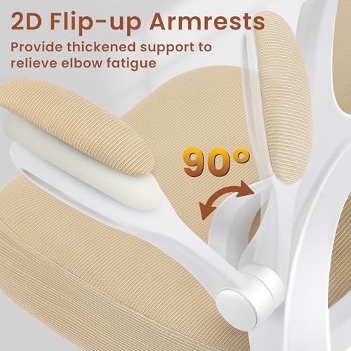 Image of AreShark Drafting Office Chair - Ergonomic Tall Office Chair with Adjustable Footrest Ring - Counter Height Adjustable Rolling Standing Desk Chair with Lumbar Support and Flip-up Armrests for Home