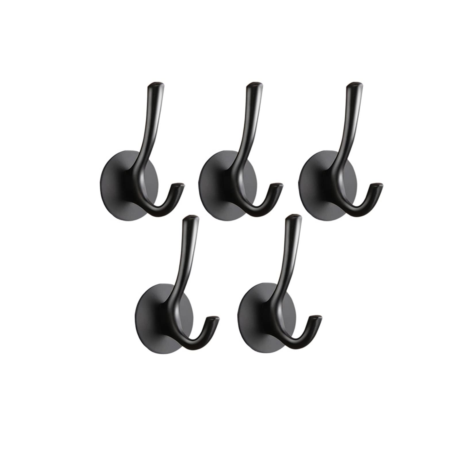 MRKU Coat Rack with Hooks Set of 5,Simple Nordic Style Easy to Install Anti-Rust Waterproof Kitchen