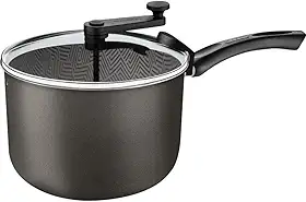 Pipoqueira Tramontina Paris Em Alumínio Com Revestimento Interno E Externo Em Antiaderente Starflon Max Chumbo 22 Cm 4,8 L