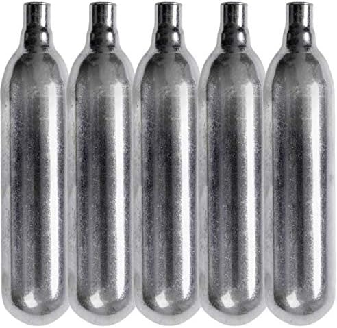 Miniatura 2 de Paquete de 5 tanques de CO2 de 0.42 oz (12 g) y paquete de 1,500 unidades de balines de acero compatibles con pistola de balines de aire comprimido