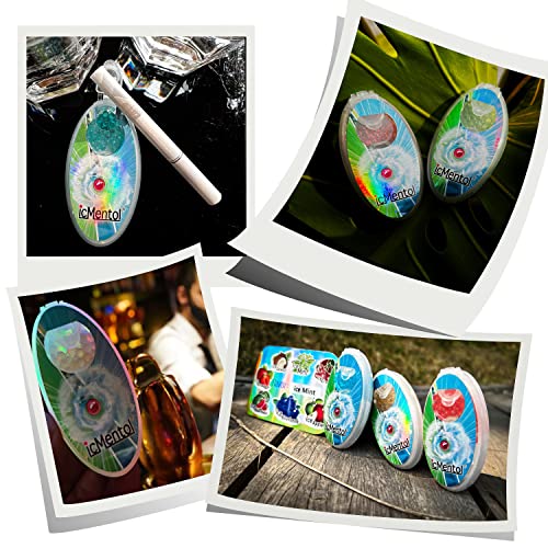 icMentol-Neues verbessertes Rezept, 100 Kapseln Menthol kugeln, Aroma Kapsel, Aromakugeln, DIY Click Kugeln (ice blueberry)