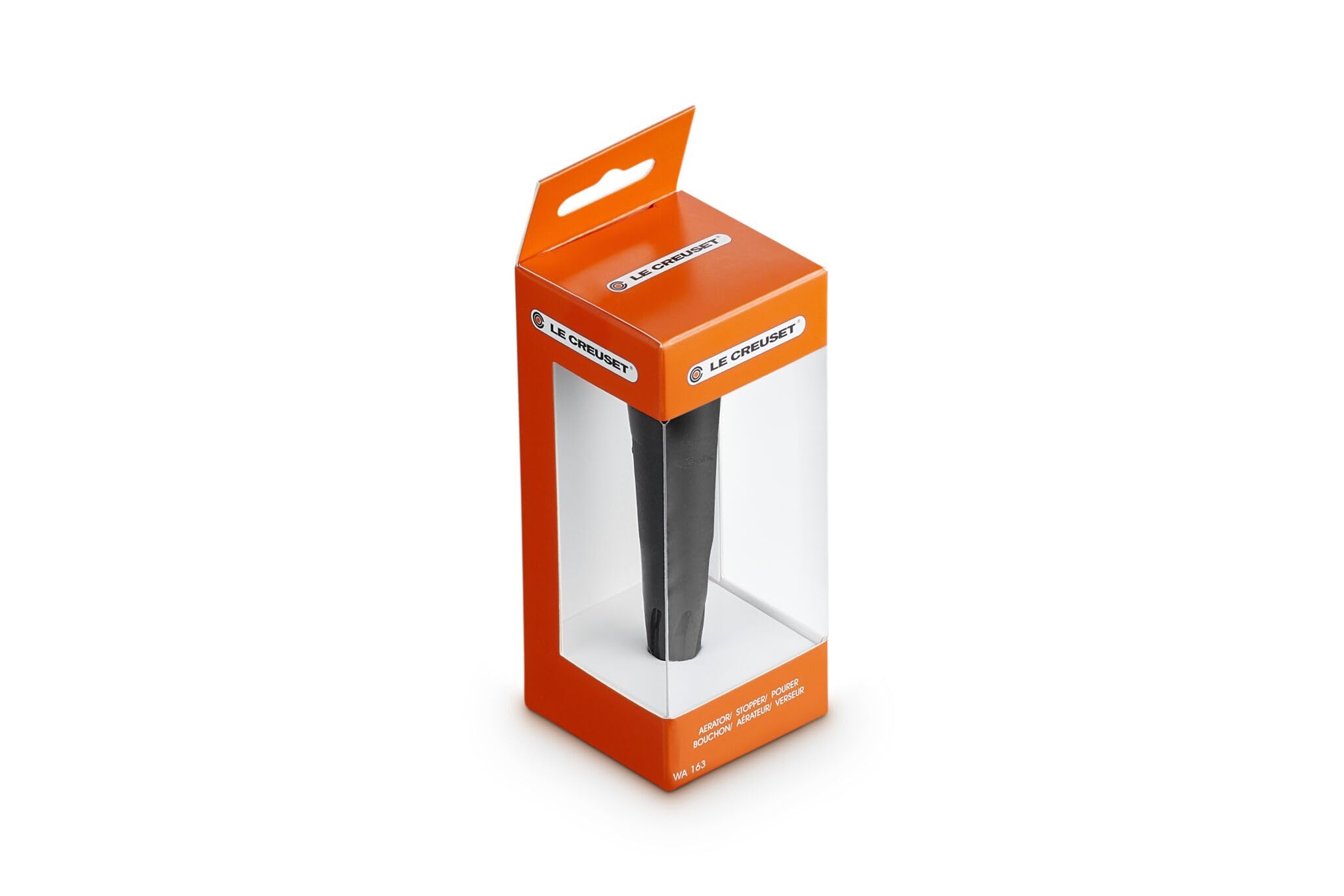Le Creuset Bouchon Aérateur Verseur 3-en-1, WA163, Noir Mat, 59138001078000