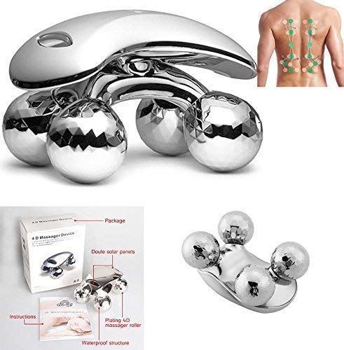 Sygnius 4D Roller Massager 360 Rotate 4D Full Body Shape Massager for Face and Body Lifting Wrinkle Remover Roller Massager (Silver) 2