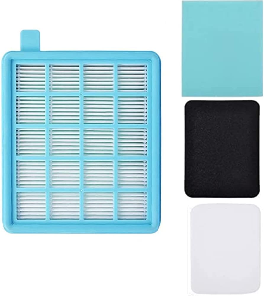 Vacuum Cleaner Replacement Hepa Filter with Foam Accessories for Philips Vacuum Cleaner FC8470 FC8471 FC8472 FC8473 FC8474 FC8476 FC8477