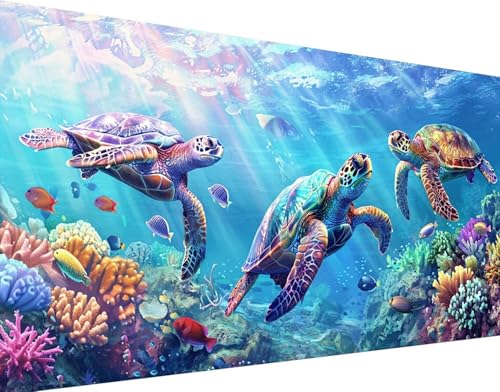 Kit Loisirs Créatifs Point de Croix Peinture Diamant Tortue Cadeau 5D