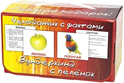 Вундеркинд с пеленок. Чемоданчик с фактами (14 мини наборов с фактами) Box of 14 Russian Flash Card sets with facts