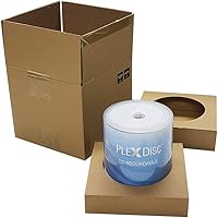 Vista 3 de PlexDisc CD-R 700MB 52X Hub térmico blanco imprimible - husillo de 100 discos (FFP) - 631-415-BX