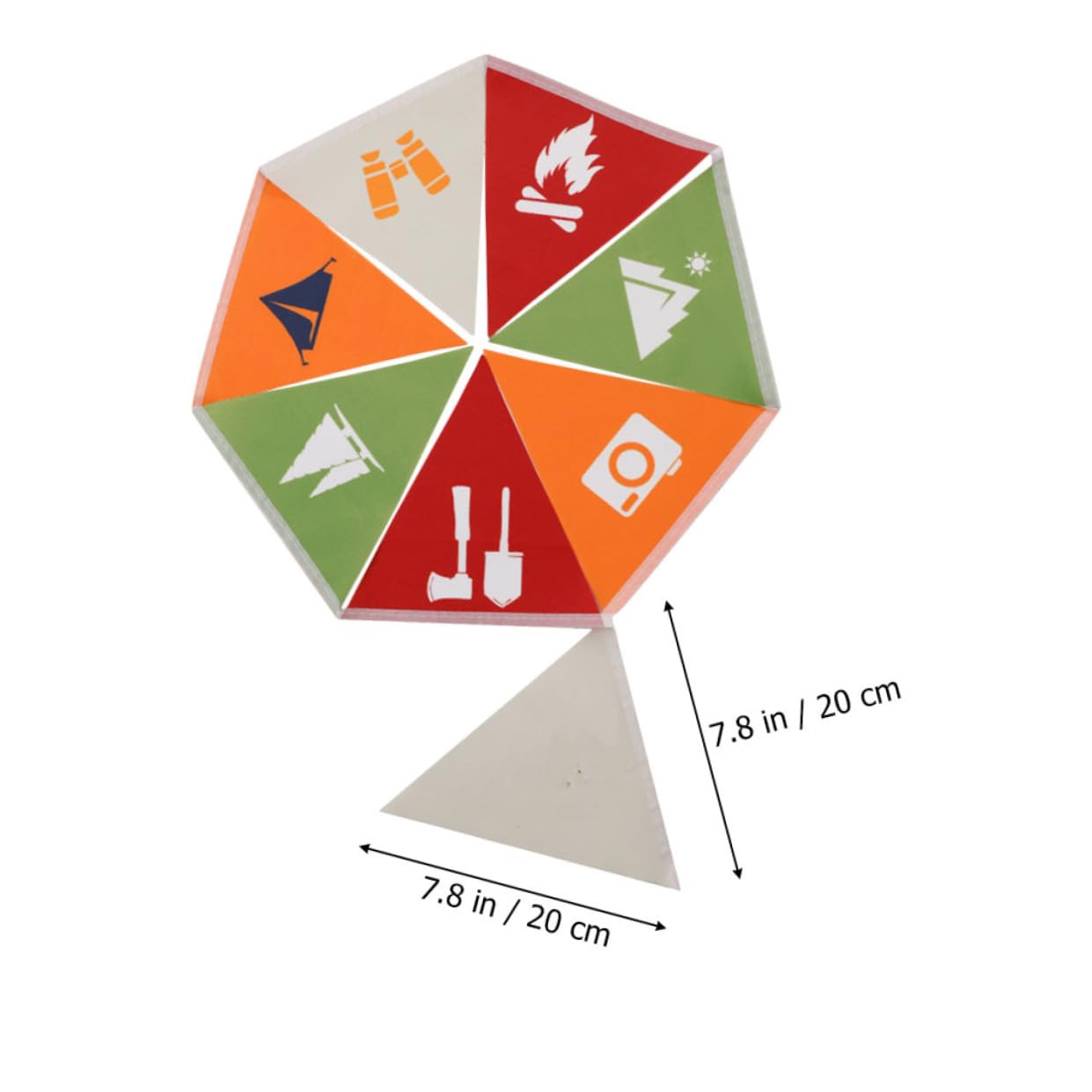 Alipis 4stücke Party-dreiecksflagge Für Camping Feste Wetterfeste Wiederverwendbare Outdoor-dekoration Vielfarbige Wimpelkette Für Garten Festivals Und Campingpartys