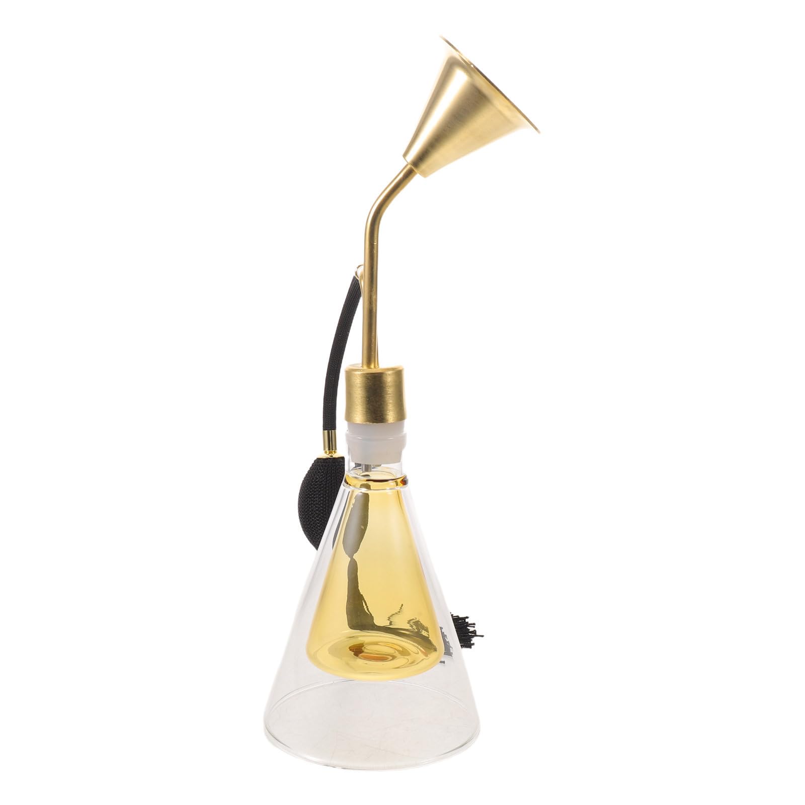 Goldener Glas Duftdiffusor für Ätherische Öle und Parfümtests